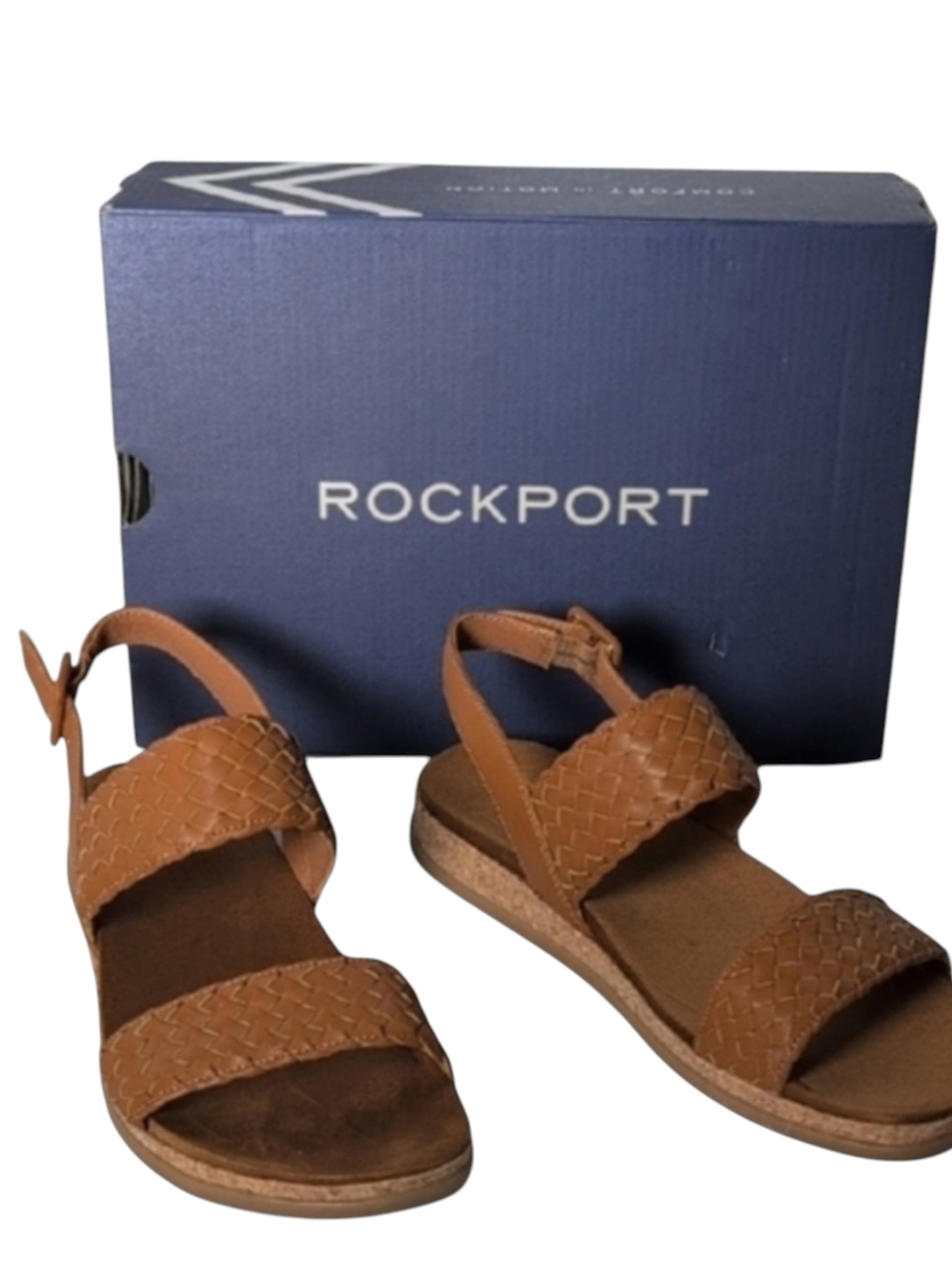 Rockport Brown Yarelia Tru Tech Sandals Size 11
